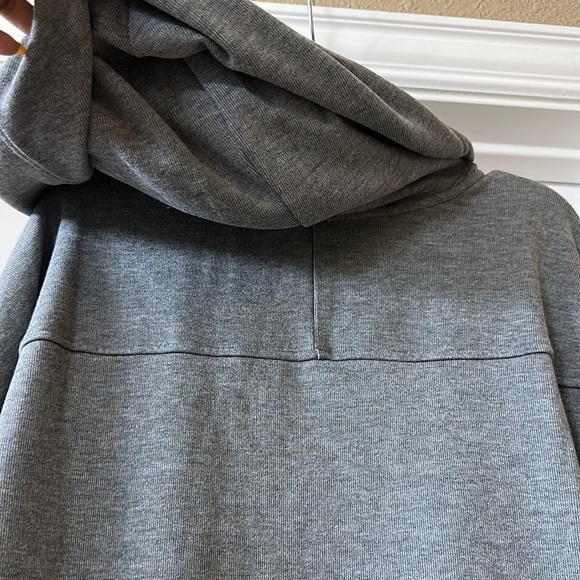 BOBI SOFT‎ LONG SPLIT HEM HOODIE - CHARCOAL Gray Size Small w/Pockets - Picture 7 of 9
